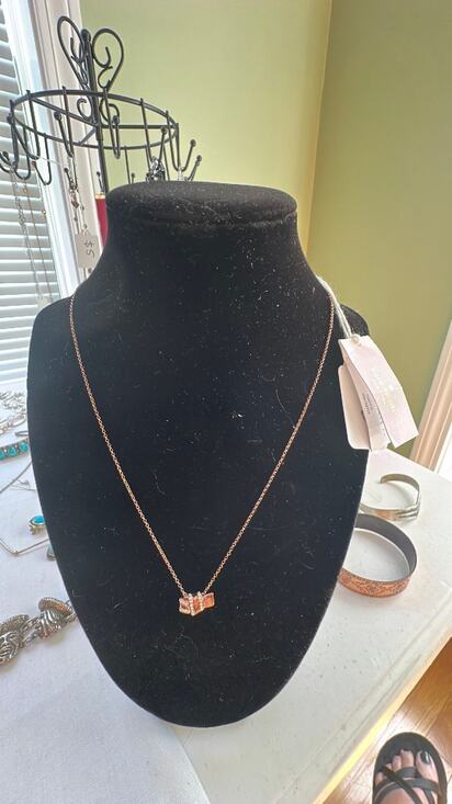 kate spade Jewelry - Kate Spade Ready Set Bow Rose Gold Color Necklace NWT